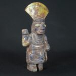 Pre-Columbian Moche Sodalite Warrior Priest Sculpture - Image 7