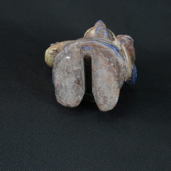 Pre-Columbian Moche Sodalite Warrior Priest Sculpture - Image 9