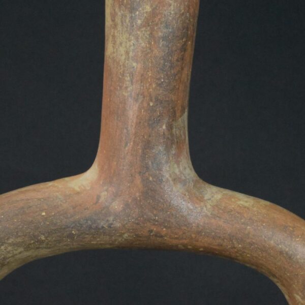 Pre-Columbian Moche Ceramic Ritual Bottle with Lizard Motifs - Image 12