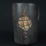 Pre-Columbian Moche Wooden Ritual Vessel with Inlays - Image 5