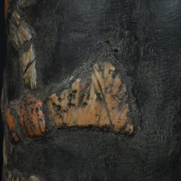 Pre-Columbian Moche Wooden Ritual Vessel with Inlays - Image 16