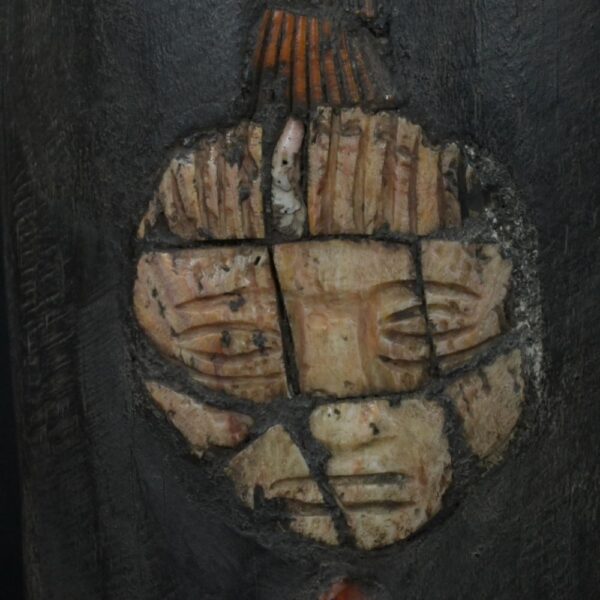 Pre-Columbian Moche Wooden Ritual Vessel with Inlays - Image 17