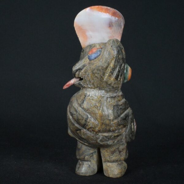 Pre-Columbian Moche Priestess Figurine with Inlays - Image 3