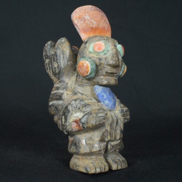 Pre-Columbian Moche Priestess Figurine with Inlays - Image 6