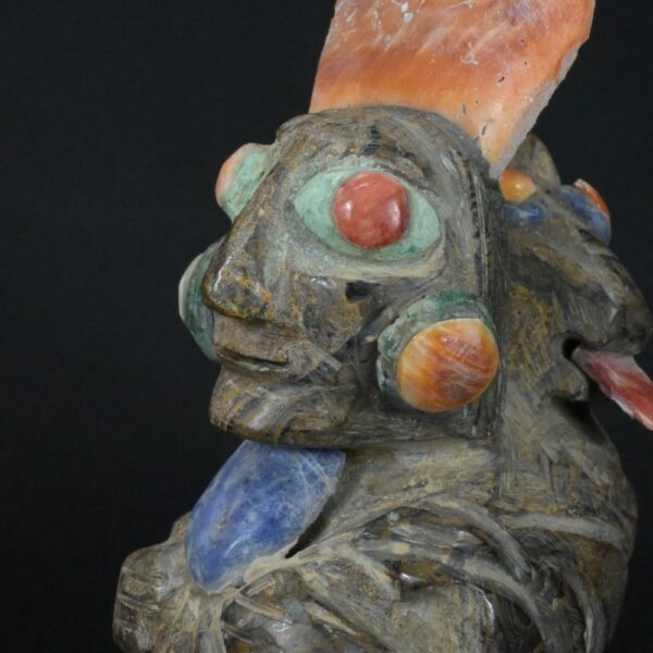 Pre-Columbian Moche Priestess Figurine with Inlays - Image 10