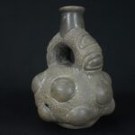 Pre-Columbian Chavin Ceramic Ritual Bottle - Image 2