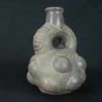 Pre-Columbian Chavin Ceramic Ritual Bottle - Image 4