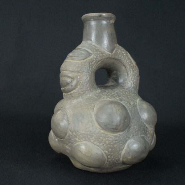 Pre-Columbian Chavin Ceramic Ritual Bottle - Image 4