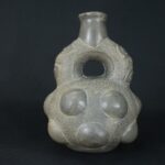 Pre-Columbian Chavin Ceramic Ritual Bottle - Image 5