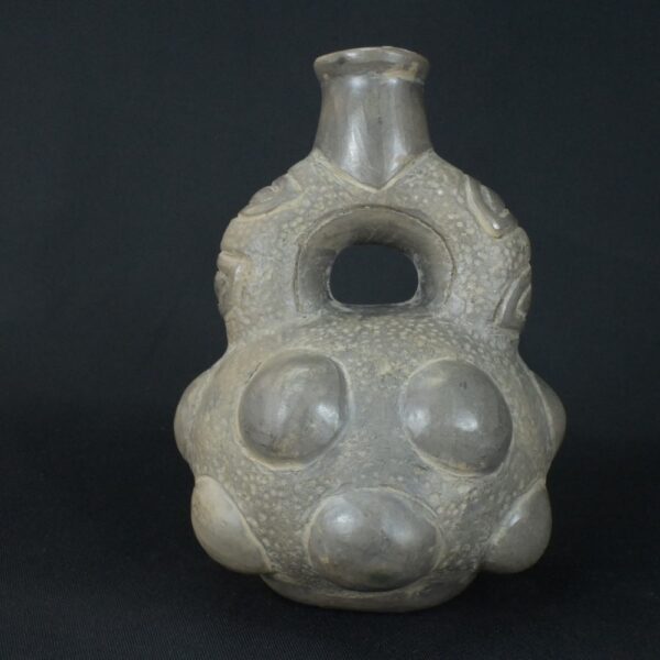Pre-Columbian Chavin Ceramic Ritual Bottle - Image 5