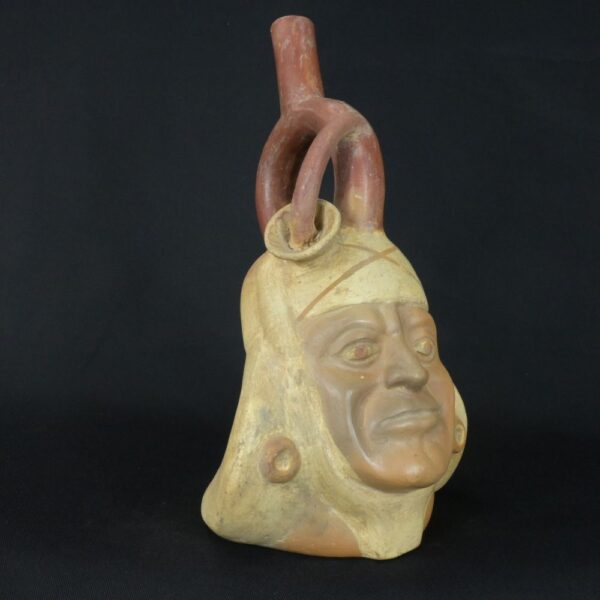 Pre-Columbian Moche Portrait Vessel - Image 7