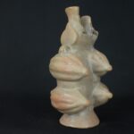 Pre-Columbian Moche Ceramic Whistle with Cacao and Figures - Image 5