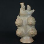 Pre-Columbian Moche Ceramic Whistle with Cacao and Figures - Image 6