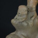 Pre-Columbian Moche Ceramic Whistle with Cacao and Figures - Image 12