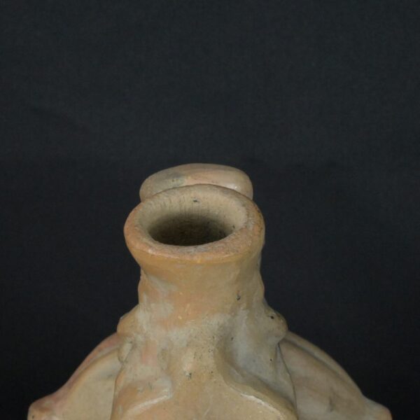 Pre-Columbian Moche Ceramic Whistle with Cacao and Figures - Image 14