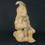 Pre-Columbian Moche Warrior Ceramic Figurine