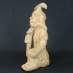 Pre-Columbian Moche Warrior Ceramic Figurine - Image 3