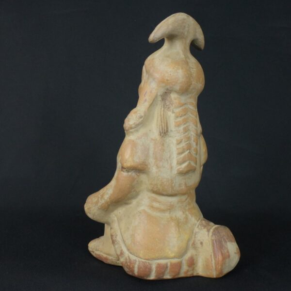 Pre-Columbian Moche Warrior Ceramic Figurine - Image 5