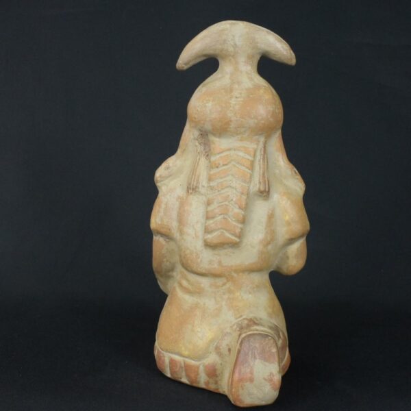 Pre-Columbian Moche Warrior Ceramic Figurine - Image 6