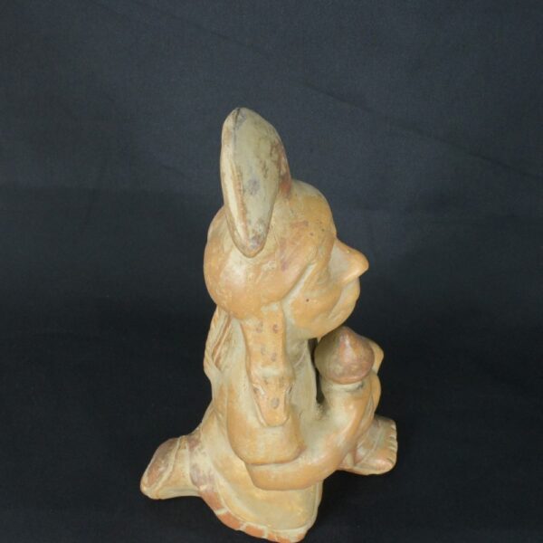 Pre-Columbian Moche Warrior Ceramic Figurine - Image 9