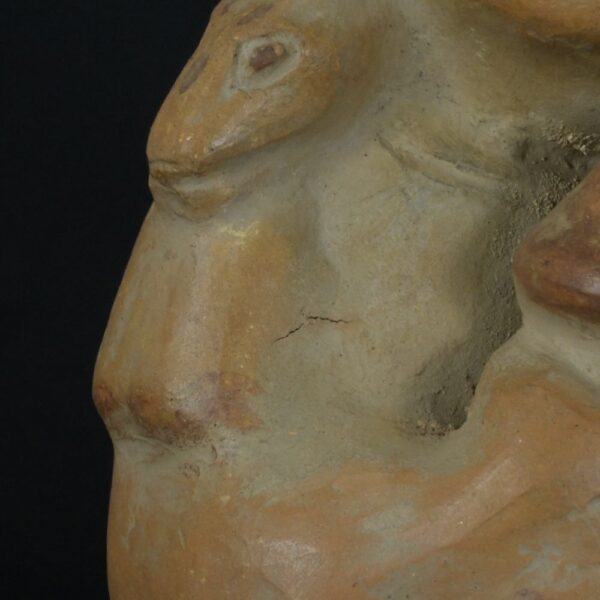 Pre-Columbian Moche Warrior Ceramic Figurine - Image 11