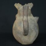 Pre-Columbian Moche Warrior Ceramic Bottle - Image 6