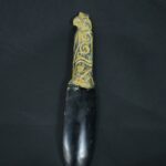 Pre-Columbian Moche Obsidian Ritual Knife with Condor Motif - Image 2