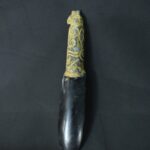 Pre-Columbian Moche Obsidian Ritual Knife with Condor Motif - Image 3