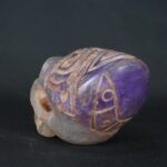 Pre-Columbian Moche Amethyst Double Skull Artifact - Image 3