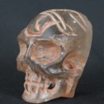Pre-Columbian Moche Quartz Skull Sculpture
