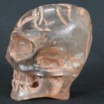 Pre-Columbian Moche Quartz Skull Sculpture - Imagen 2