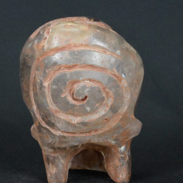 Pre-Columbian Moche Quartz Skull Sculpture - Image 3