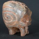 Pre-Columbian Moche Quartz Skull Sculpture - Imagen 4