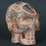 Pre-Columbian Moche Quartz Skull Sculpture - Imagen 6