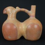 Pre-Columbian Moche Bird Whistling Vessel Artifact