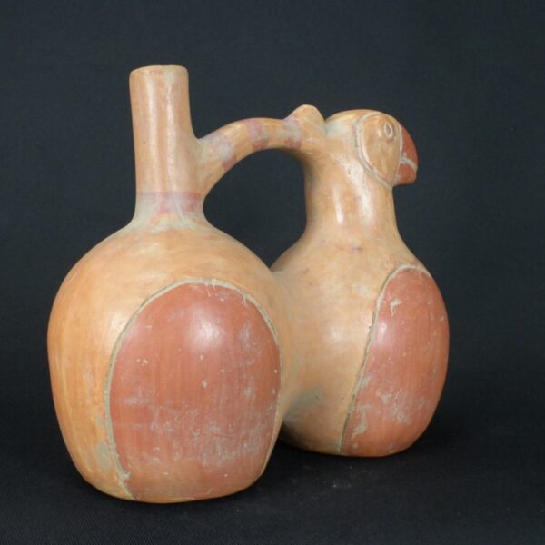 Pre-Columbian Moche Bird Whistling Vessel Artifact - Image 4