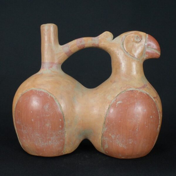 Pre-Columbian Moche Bird Whistling Vessel Artifact - Image 5