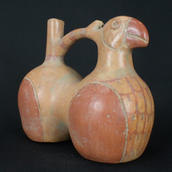 Pre-Columbian Moche Bird Whistling Vessel Artifact - Image 6