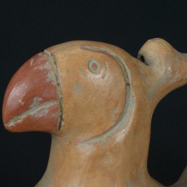 Pre-Columbian Moche Bird Whistling Vessel Artifact - Image 11