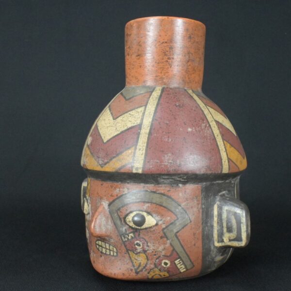 Pre-Columbian Paracas Ritual Ceramic Bottle - Image 2