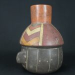 Pre-Columbian Paracas Ritual Ceramic Bottle - Imagen 4