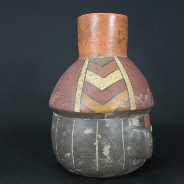 Pre-Columbian Paracas Ritual Ceramic Bottle - Image 6