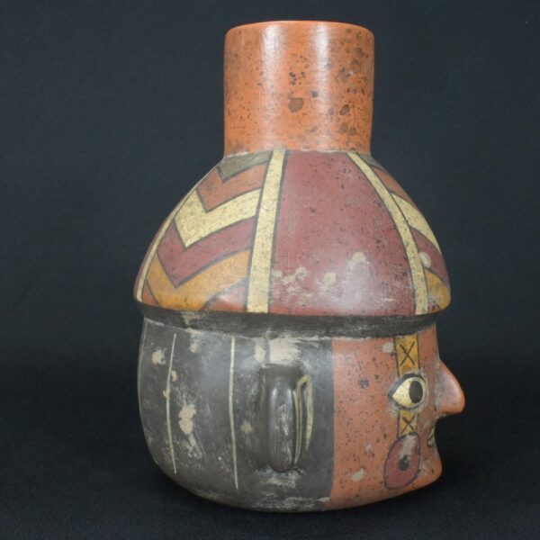 Pre-Columbian Paracas Ritual Ceramic Bottle - Image 7