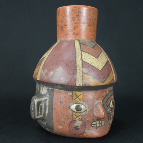 Pre-Columbian Paracas Ritual Ceramic Bottle - Image 8