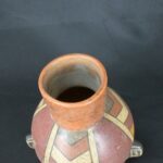 Pre-Columbian Paracas Ritual Ceramic Bottle - Imagen 9