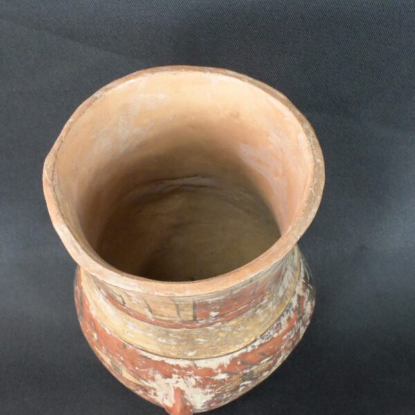 Pre-Columbian Nazca Ceremonial Vessel with Face Motif - Image 5