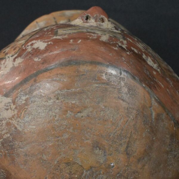 Pre-Columbian Nazca Ceremonial Vessel with Face Motif - Image 7