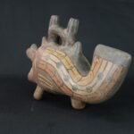 Pre-Columbian Nazca Ceramic Ritual Bottle - Imagen 2