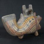 Pre-Columbian Nazca Ceramic Ritual Bottle - Imagen 4