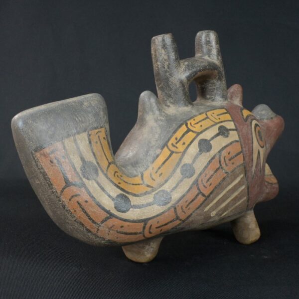 Pre-Columbian Nazca Ceramic Ritual Bottle - Image 4